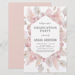 Budget Boho Grad Class of 2023 Party Invitation