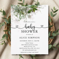 Budget Boho Greenery Baby Shower