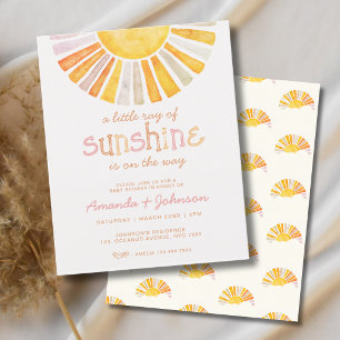 Budget Boho Little Ray of Sunshine Baby Shower