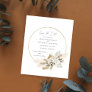 Budget Boho Pampas Grass & Floral Save the Date Flyer