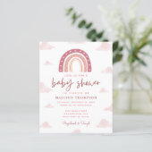 Budget Boho Pastel Pink Rainbow Baby Shower (Standing Front)