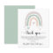 Budget Boho Rainbow Sage Baby Shower Thank You