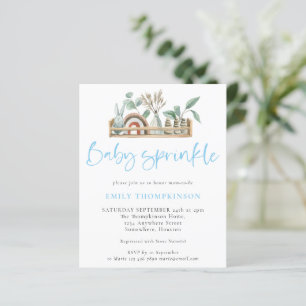 Budget Boho Shelf Toys Boy Baby Sprinkle Invite