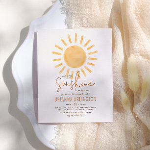 Budget Boho Sunshine Boy or Girl Baby Shower
