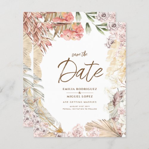 BUDGET BOHO Wedding Invite Digital Download