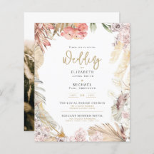 BUDGET BOHO Wedding Invite Digital Download