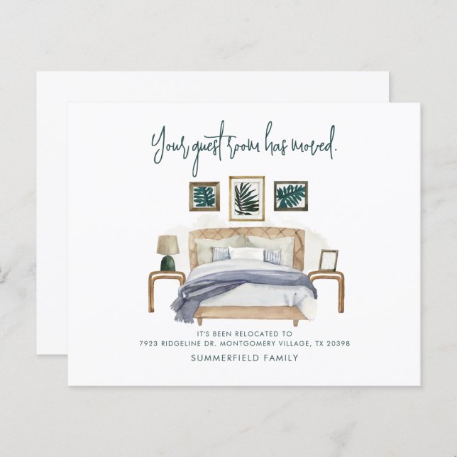 Budget Boho We've Moved Moving Announcement (Front/Back)