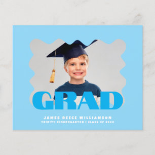 Budget Bold Photo Kindergarten Graduation Sheet