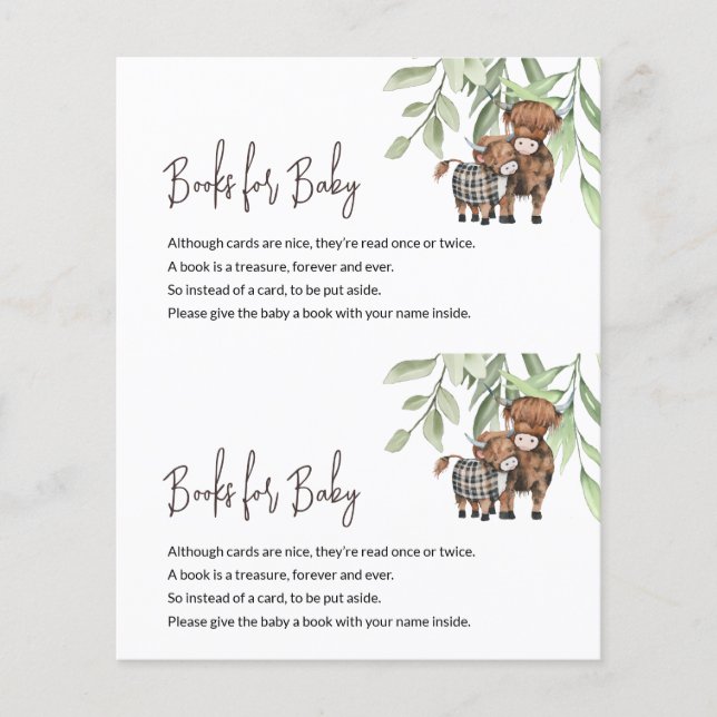 Budget Books for Baby Cow Greenery Center Cut (Front)