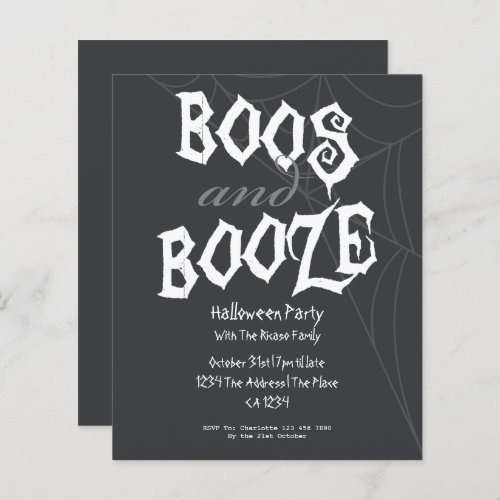 BUDGET Boos And Booze Halloween Party