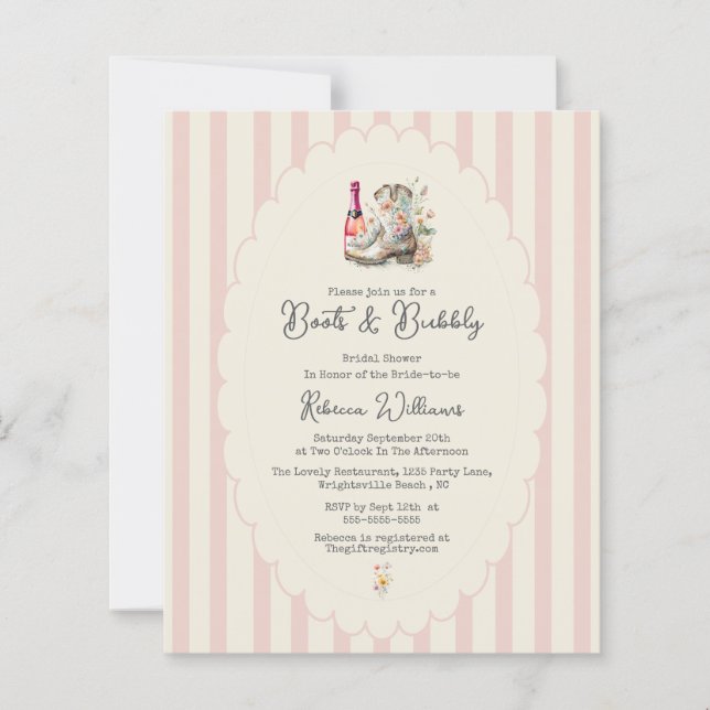  Budget Boots &Bubbles Country Chic Bridal Shower  (Front)