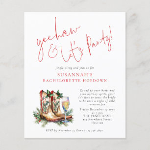 Budget Boots Bubbly Christmas Bachelorette Party