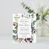  Budget Botanical Bridal Shower Invitation (Standing Front)