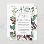  Budget Botanical Bridal Shower Invitation (Front/Back)