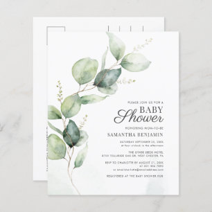 Budget Botanical Eucalyptus Greenery Baby Shower