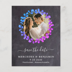 Budget Botanical Eucalyptus QR Code Save The Date