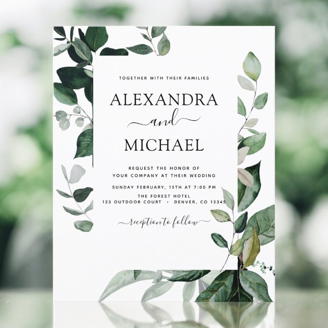 Budget Botanical Greenery Foliage Wedding (Creator Uploaded)