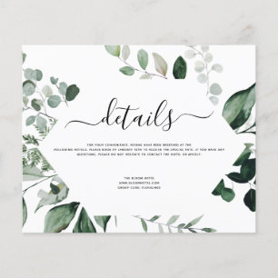 Budget Botanical Greenery Foliage Wedding Flyer