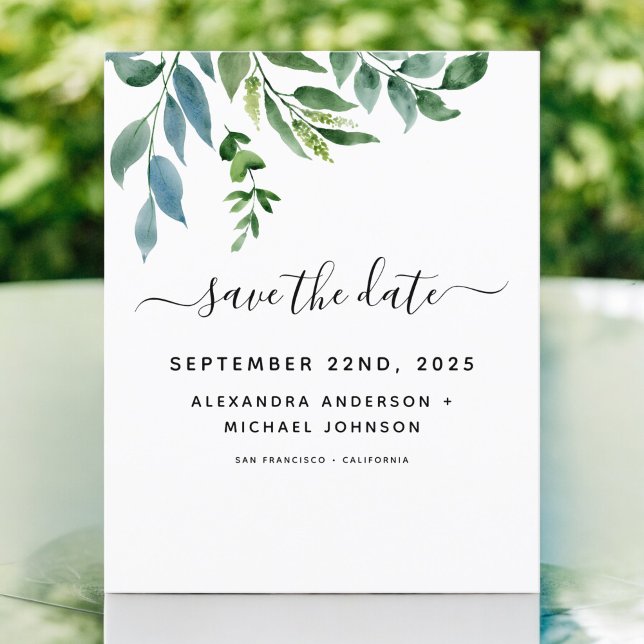 Budget Botanical Greenery Wedding Invitation (Creator Uploaded)