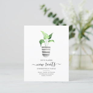 Budget Botanical We've Moved Moving Announcement