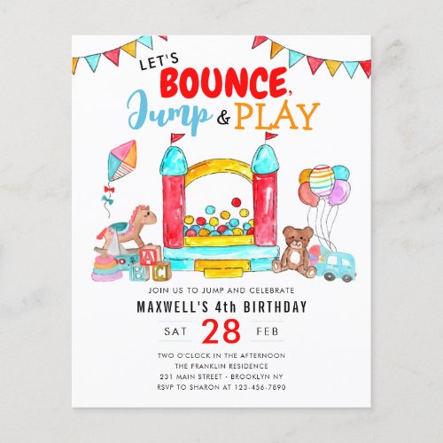 Budget Bounce Jump Play Kids Trampoline Birthday