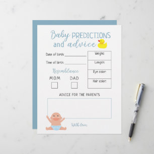 Budget Boy Baby Predictions And Advice Quiz Game