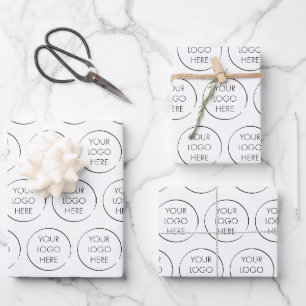 Budget Branded Your Logo Business Packaging Wrapping Paper Sheets