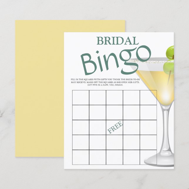 Budget Bridal Bingo Bridal Game Invitation (Front/Back)