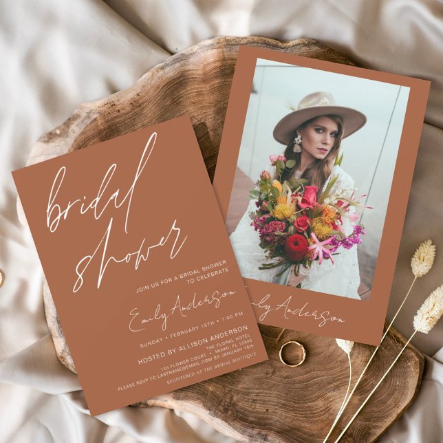 Budget Bridal Shower Burnt Orange Terracotta (Creator Uploaded)