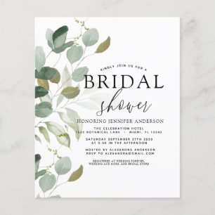 Budget Bridal Shower Greenery Eucalyptus