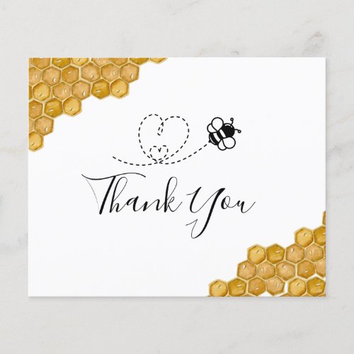 BUDGET Bridal Shower Honeycomb Thank You Card