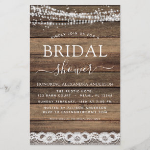 Budget Bridal Shower Rustic Farmhouse