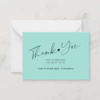 Budget bridal shower script sea glass thank you