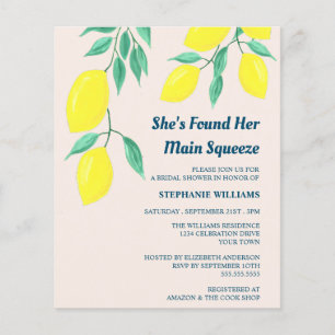 Budget Bridal Shower She's Found Her Main Squeeze