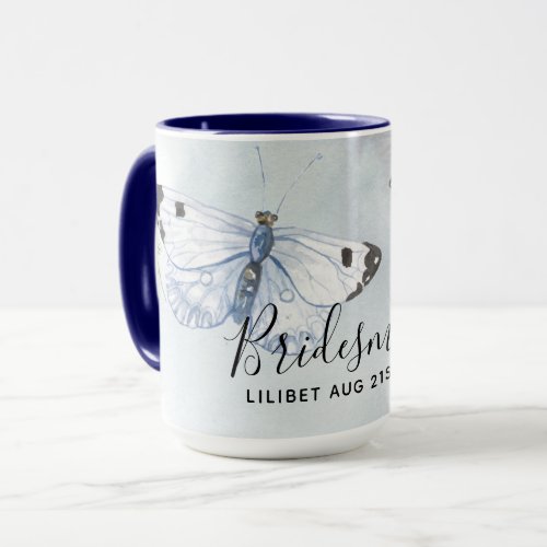 BUDGET Bridesmaid Bridal Party Gifts BUTTERFLIES Mug