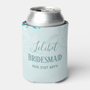 BUDGET Bridesmaid Bridal Party Gifts SEA TURTLES Can Cooler