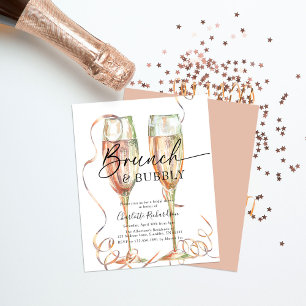 Budget Brunch & Bubbly Bridal Shower Flyer