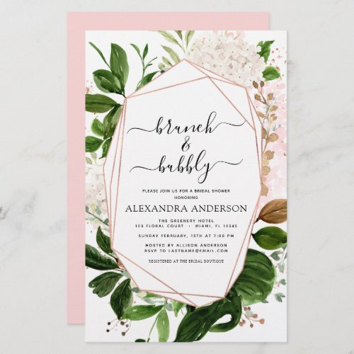 Budget Brunch  Bubbly Bridal Shower Greenery