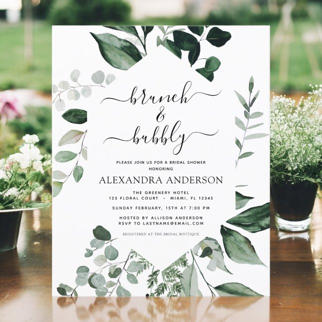 Budget Brunch & Bubbly Bridal Shower Greenery (Creator Uploaded)