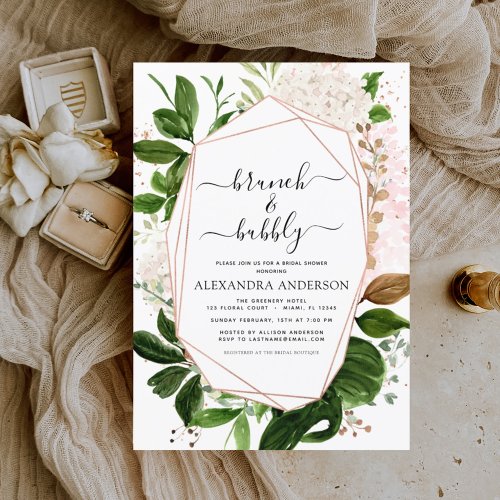 Budget Brunch  Bubbly Bridal Shower Greenery