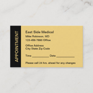 Budget Bulk Office Appointment Reminder Cards