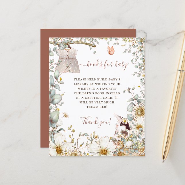 Budget Bunny Dress Books For Baby Shower (Front/Back In Situ)