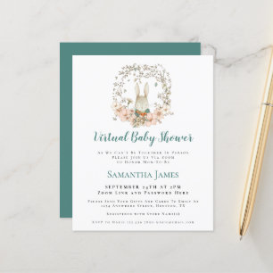 Budget Bunny Vintage Boy Virtual Baby Shower