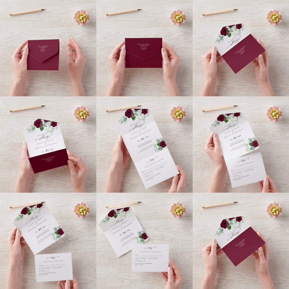 Best Gypsophila Wedding Invitations | Zazzle