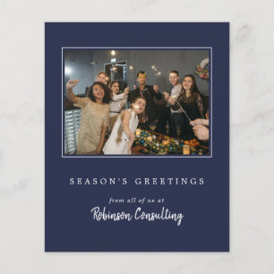 Budget Business Logo Christmas Modern Team Photo