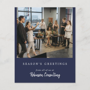 Budget Business Logo Christmas Modern Team Photo