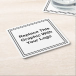 Budget Business Logo Coasters<br><div class="desc">Replace the graphic logo template with your own on these budget drink and beverage coasters for business promotion,  restaurants,  or social events.  Promoted your company,  cause,  or services by making your own drink coasters.</div>
