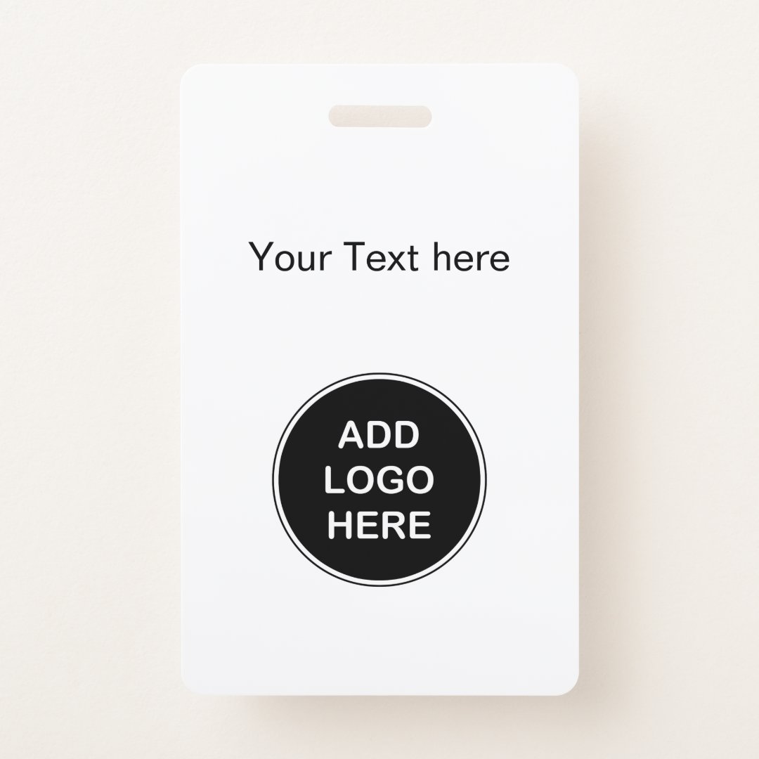 Budget Business Logo Employee Badges | Zazzle