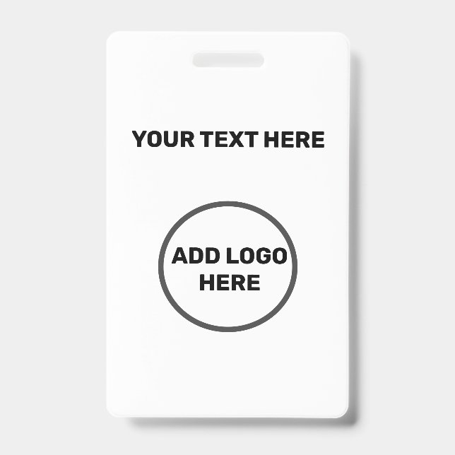 BUDGET BUSINESS LOGO EMPLOYEES SIMPLE MINIMAL BADGE (Front)