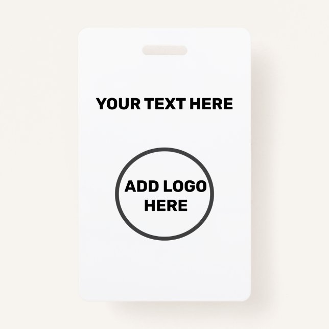 BUDGET BUSINESS LOGO EMPLOYEES SIMPLE MINIMAL BADGE (Front)